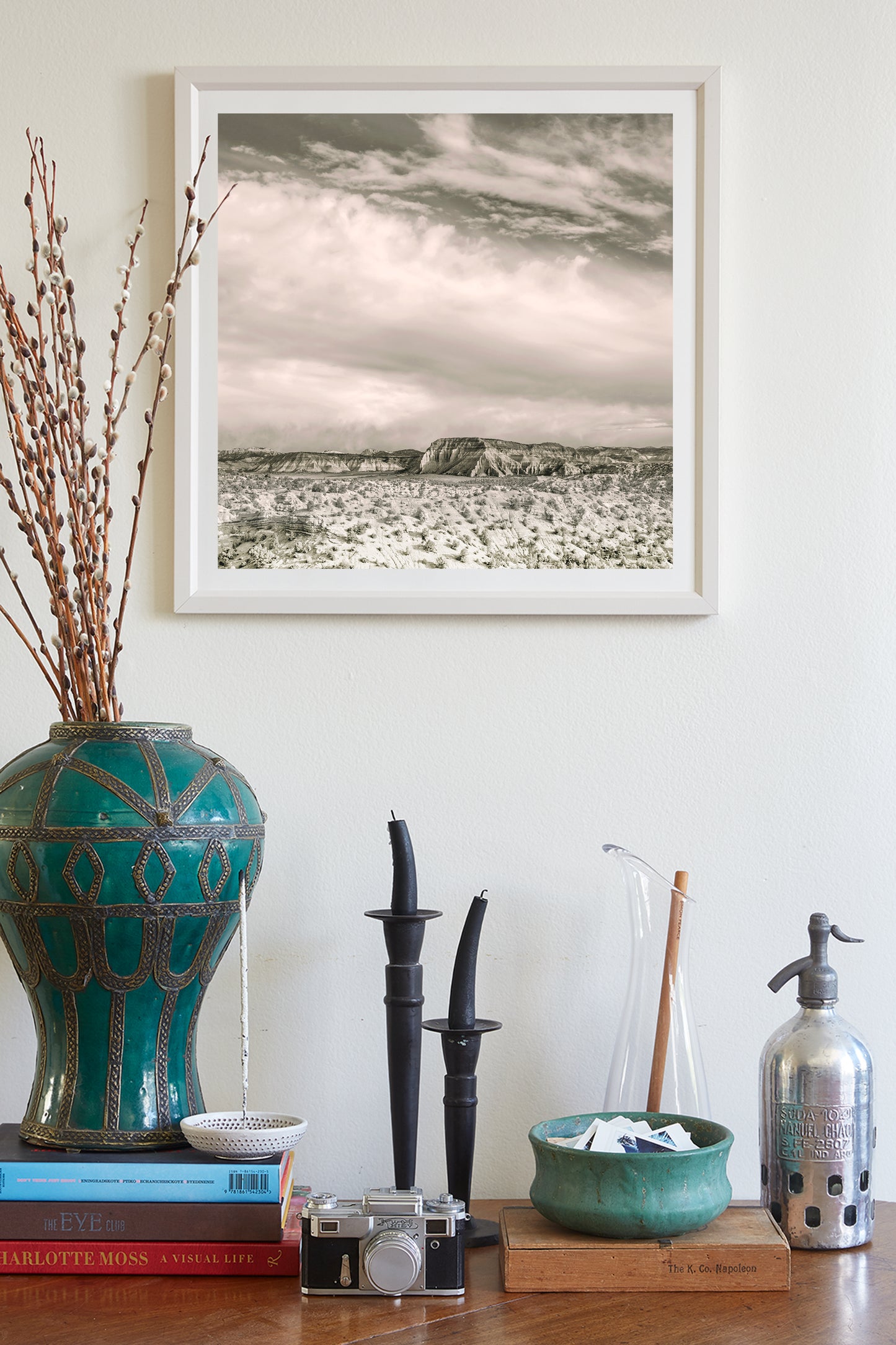 Escalante Utah Desert Landscape Photography on Square Print