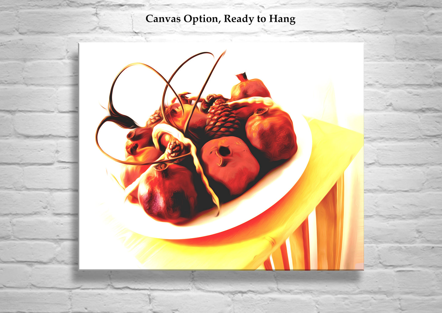 Southwest Style Still Life Art Print with Fruit & Found Objects