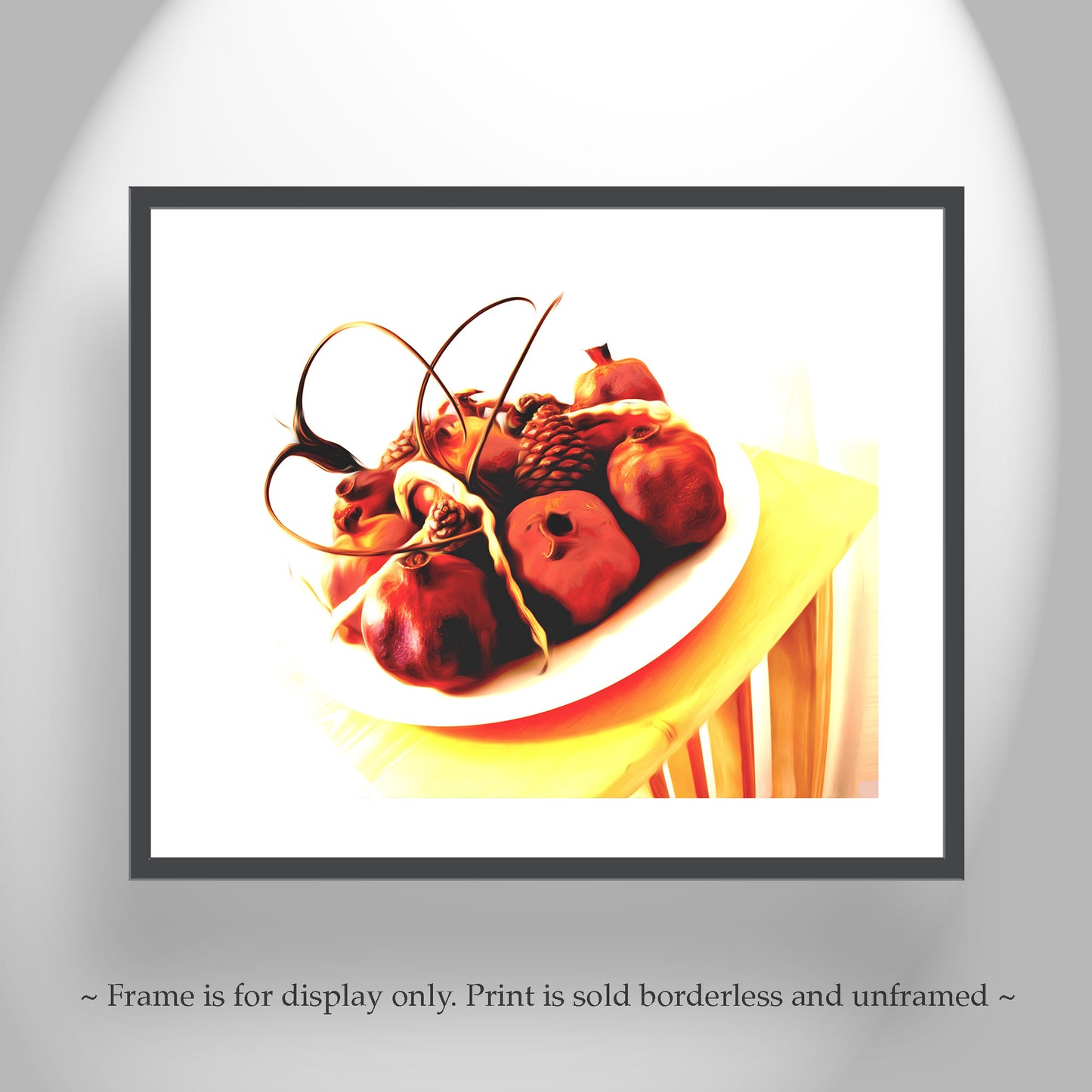 Southwest Style Still Life Art Print with Fruit & Found Objects