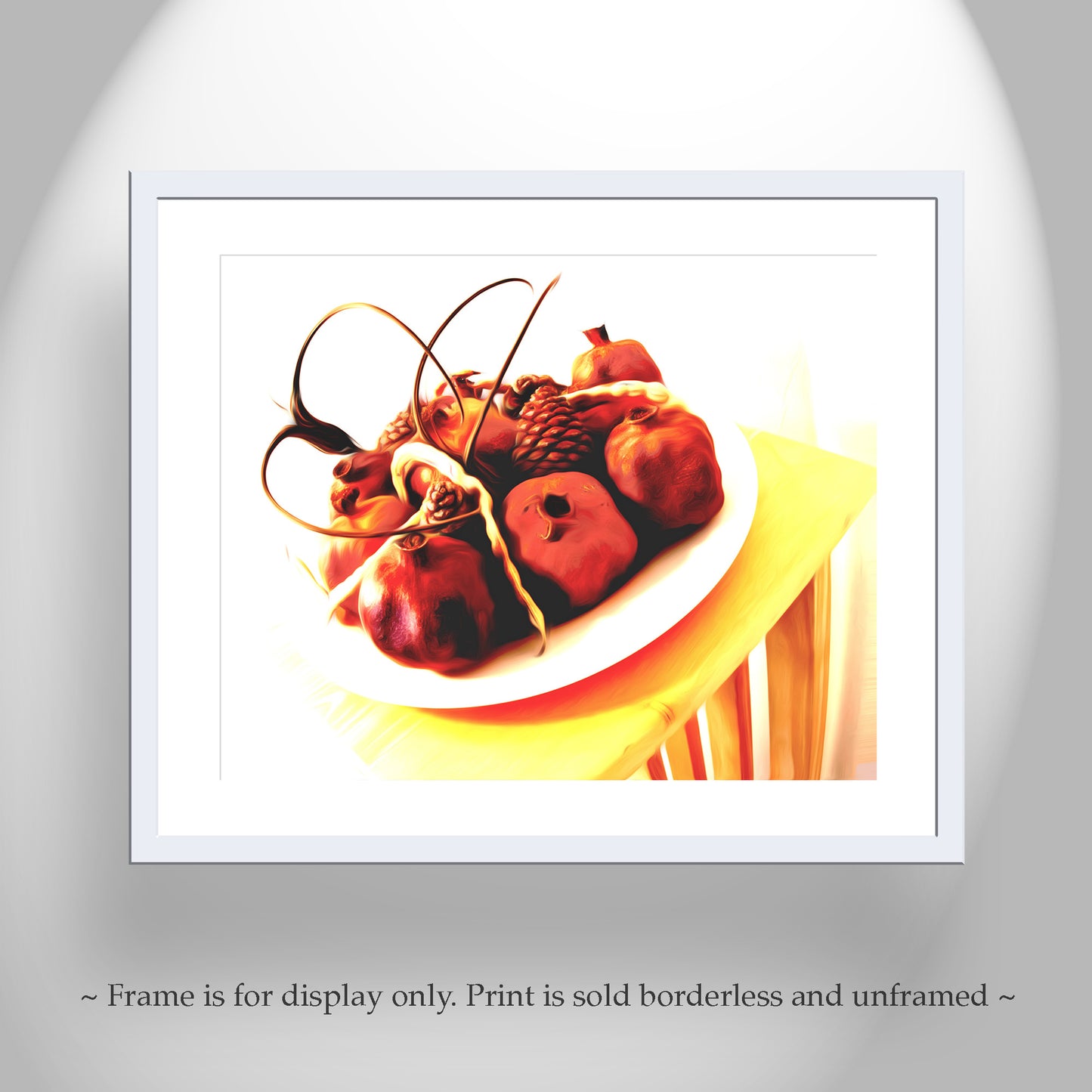 Southwest Style Still Life Art Print with Fruit & Found Objects