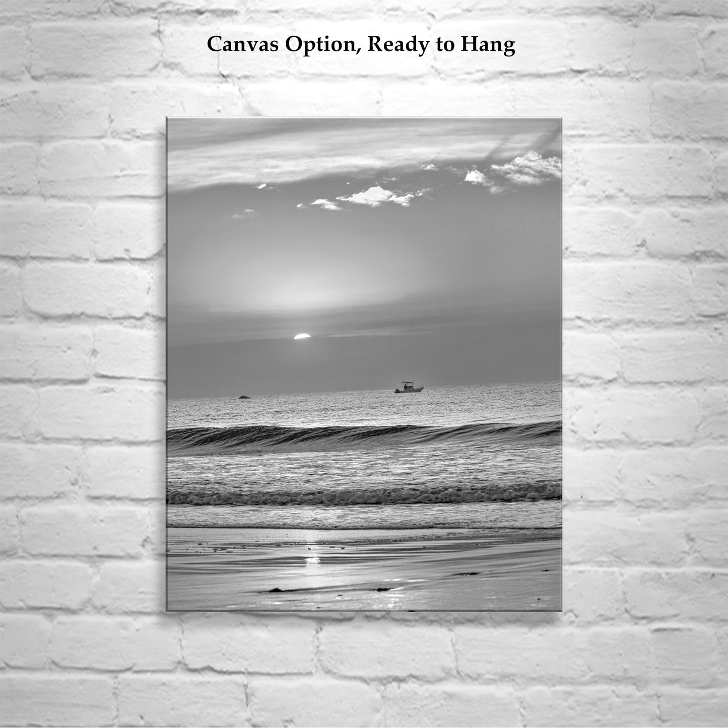 Atlantic Ocean Sunrise Art Photography at Rhode Island Beach