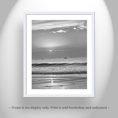 Atlantic Ocean Sunrise Art Photography at Rhode Island Beach