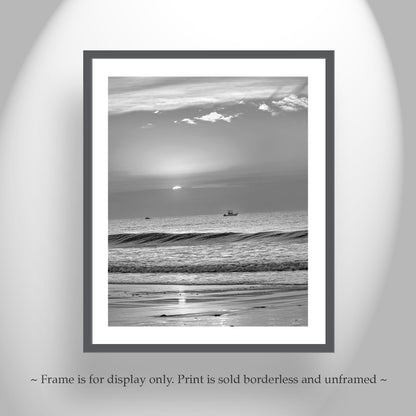 Atlantic Ocean Sunrise Art Photography at Rhode Island Beach
