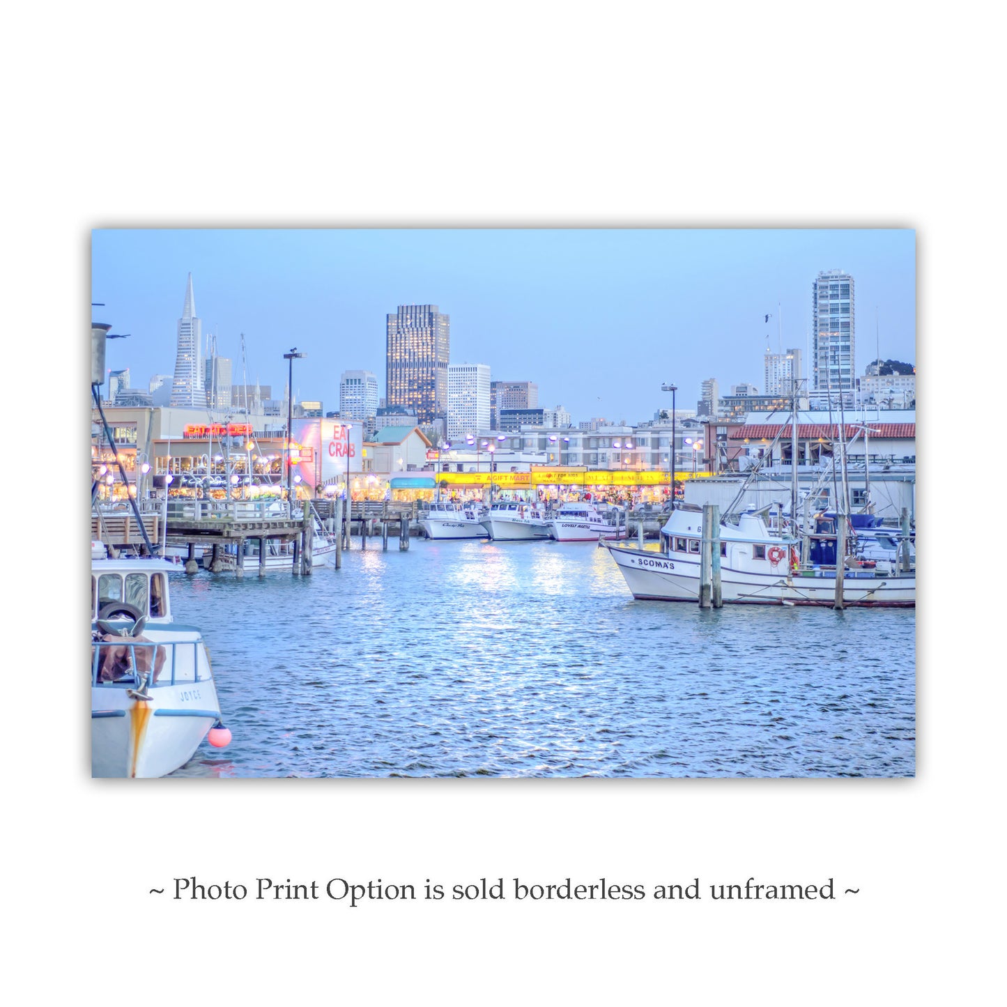 Fisherman's Wharf San Francisco Art Print | Transamerica Pyramid Photo