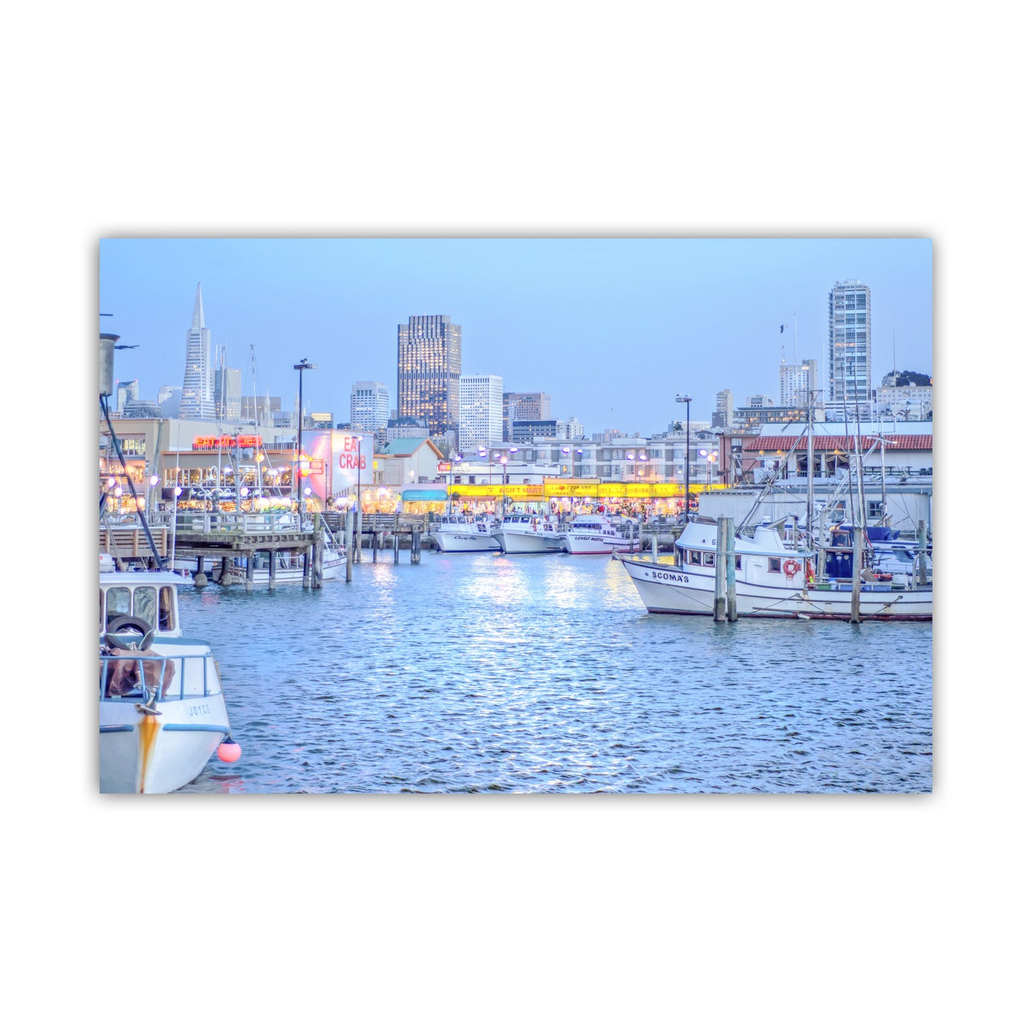 Fisherman's Wharf San Francisco Art Print | Transamerica Pyramid Photo