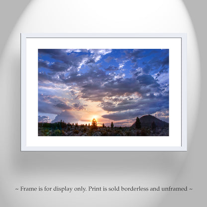 Western Sunset Photograph at Lava Beds National Monument