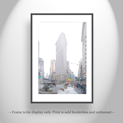 Flatiron Building NYC Winter Photo Print – Iconic Manhattan Landmark