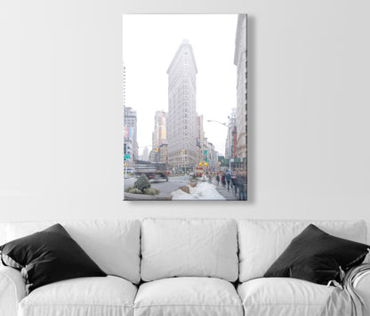 Flatiron Building NYC Winter Photo Print – Iconic Manhattan Landmark