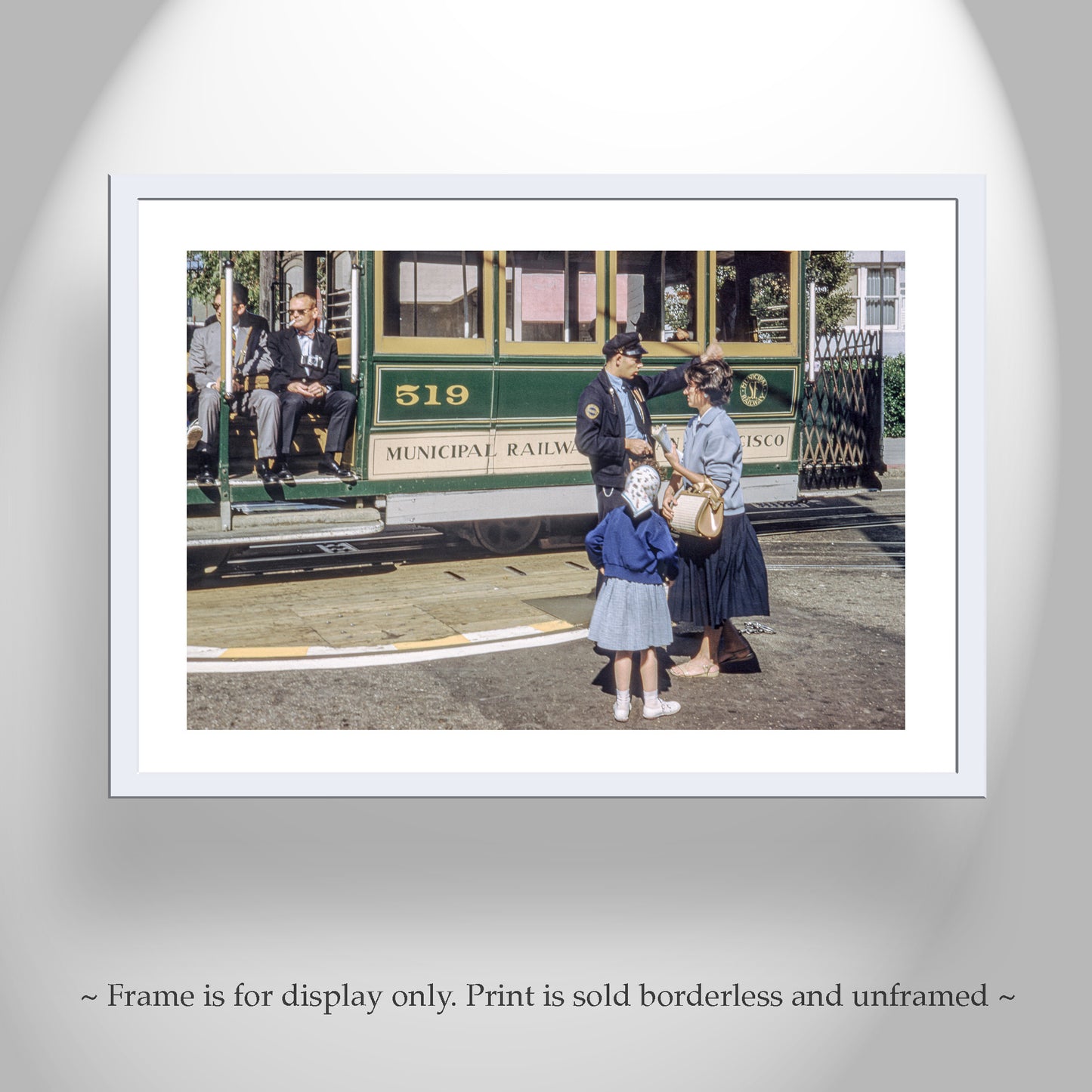 Vintage San Francisco Cable Car Photo | Mid-Century Fine Art Print