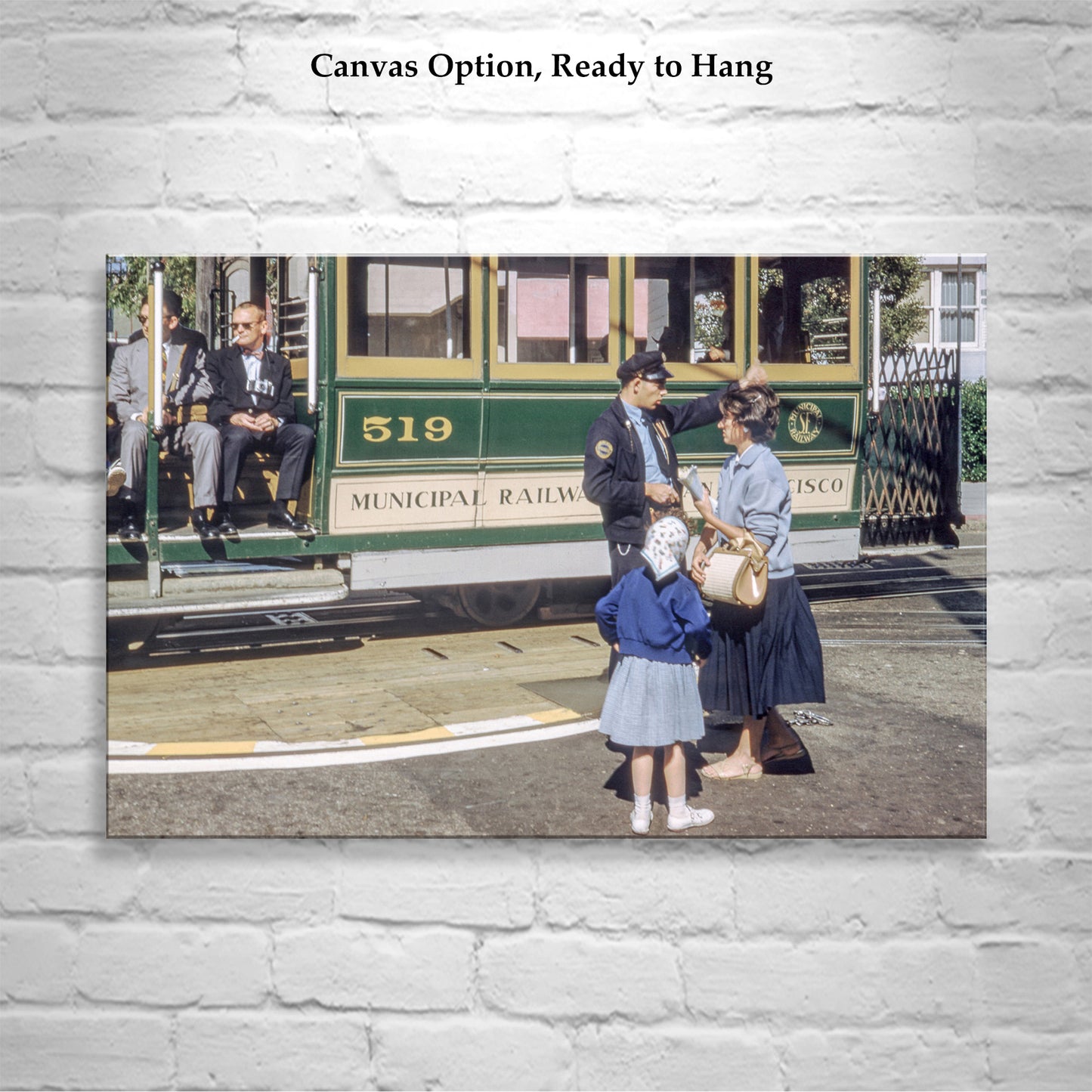 Vintage San Francisco Cable Car Photo | Mid-Century Fine Art Print