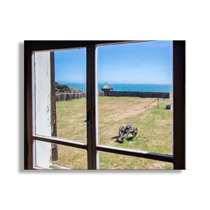 Beautiful Fort Ross! To embellish your walls, my scenic Fort Ross picture on a gorgeous spring day. In the background of this image is the mighty Pacific Ocean! Fort Ross was the southernmost hub of Russian colonial activity in the early 1800s. This image was captured from the Kuskov House, named after the founder of the fort &nbsp;Original, unique signed art by Murray Bolesta!