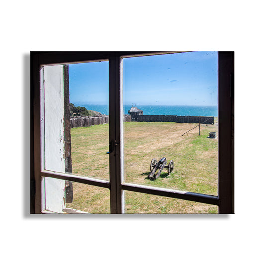 Beautiful Fort Ross! To embellish your walls, my scenic Fort Ross picture on a gorgeous spring day. In the background of this image is the mighty Pacific Ocean! Fort Ross was the southernmost hub of Russian colonial activity in the early 1800s. This image was captured from the Kuskov House, named after the founder of the fort &nbsp;Original, unique signed art by Murray Bolesta!