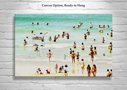 France Atlantic Coast Summer Beach Photography Art Print