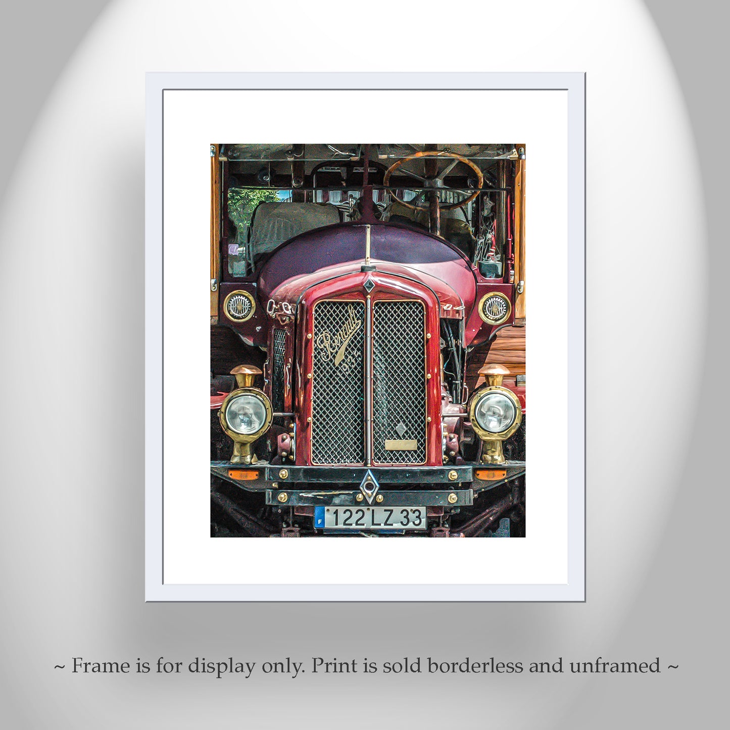 Antique Renault Automotive Art Photography Print in Bordeaux France