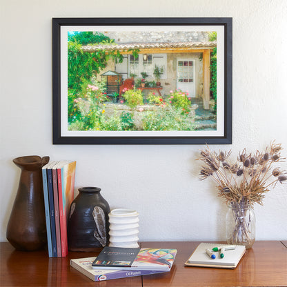 French Country Cottage Art Print | Bordeaux France Photography