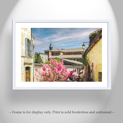 Quaint French Village Art Print | Vintage France Wall Decor
