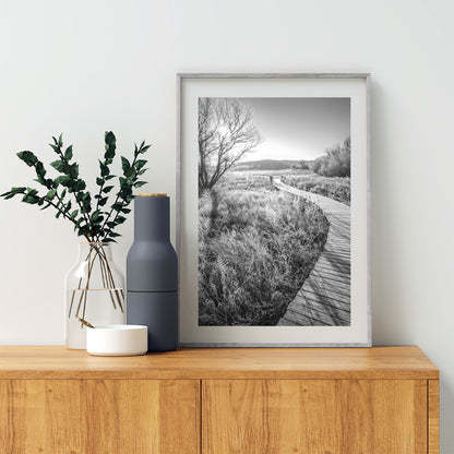 Black and White Boardwalk Print | Arivaca Arizona Surreal Artwork