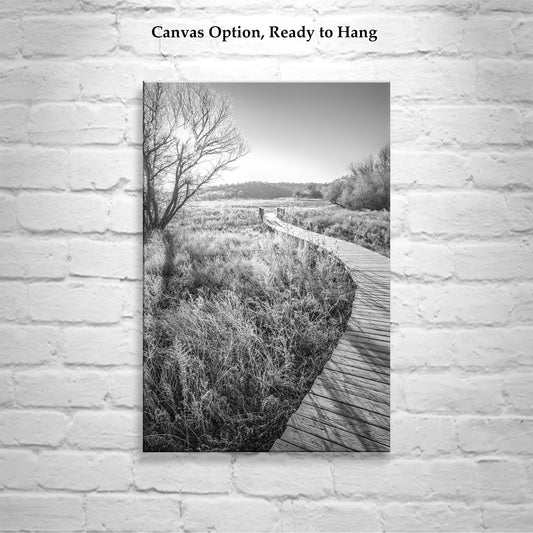 Black and White Boardwalk Print | Arivaca Arizona Surreal Artwork