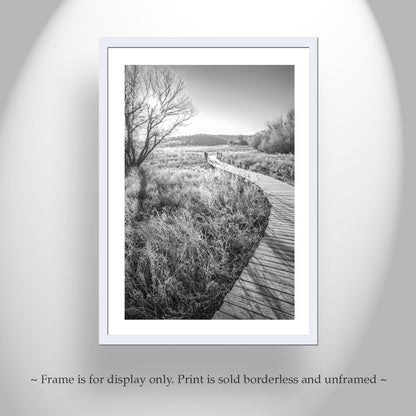 Black and White Boardwalk Print | Arivaca Arizona Surreal Artwork