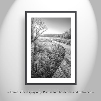 Black and White Boardwalk Print | Arivaca Arizona Surreal Artwork