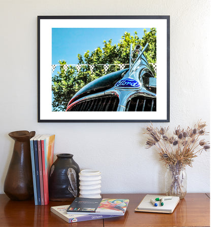 Vintage Ford V8 Old Car Picture as Wall Art