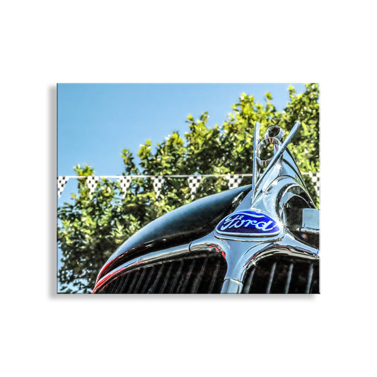 Vintage Ford V8 Old Car Picture as Wall Art