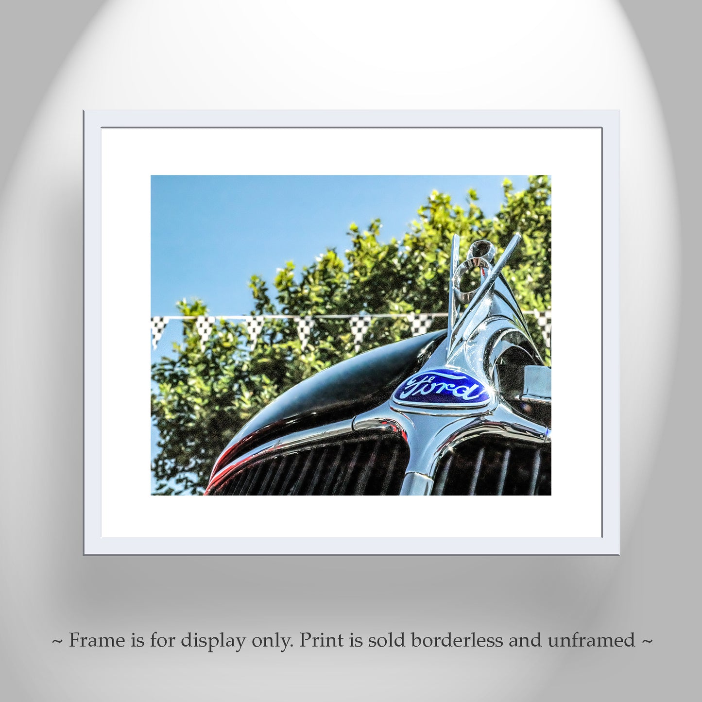 Vintage Ford V8 Old Car Picture as Wall Art