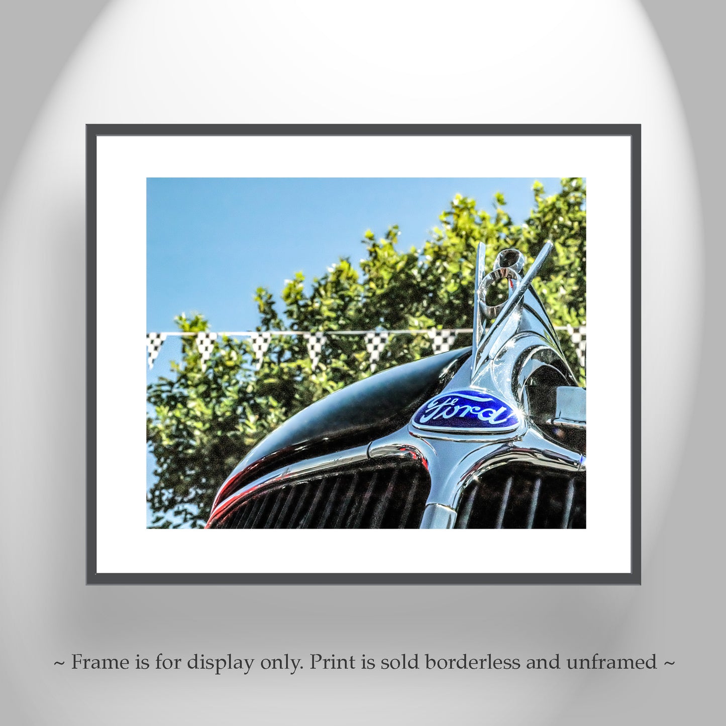 Vintage Ford V8 Old Car Picture as Wall Art