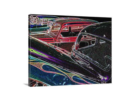 Vintage Hot Rod Muscle Car Art Print at Hot August Nights Reno Nevada