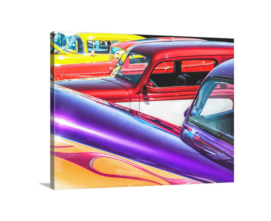 Vintage Car Wall Decor at Hot August Nights Reno Nevada in Candy Color