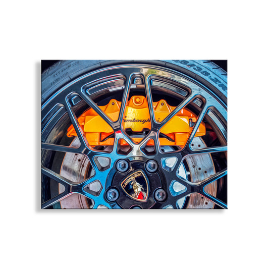Lamborghini Automotive Art Print with Italian Supercar Sports Car