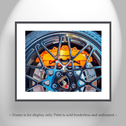 Lamborghini Automotive Art Print with Italian Supercar Sports Car