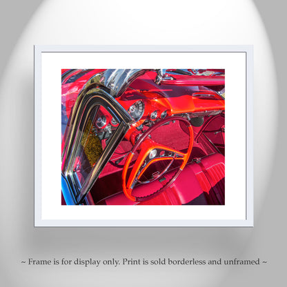 Impala Car Art Print as Mancave Wall Decor | Classic Car Photography