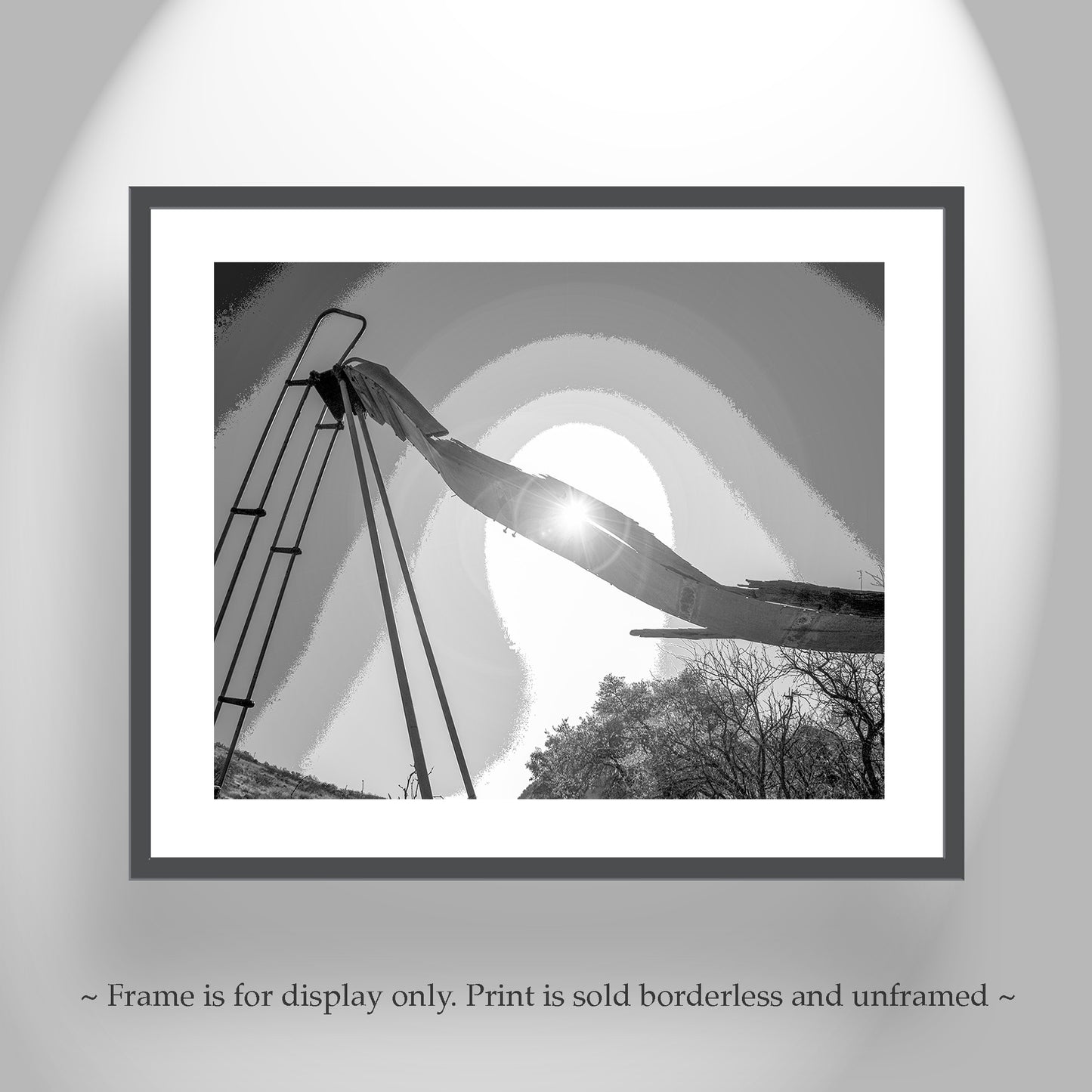 Surreal Playground Ruins Art – Set of 2 Black & White Prints