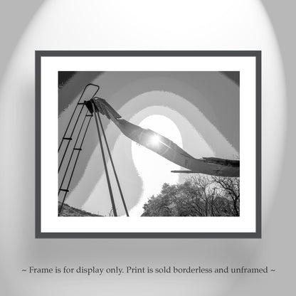 Surreal Playground Ruins Art – Set of 2 Black & White Prints