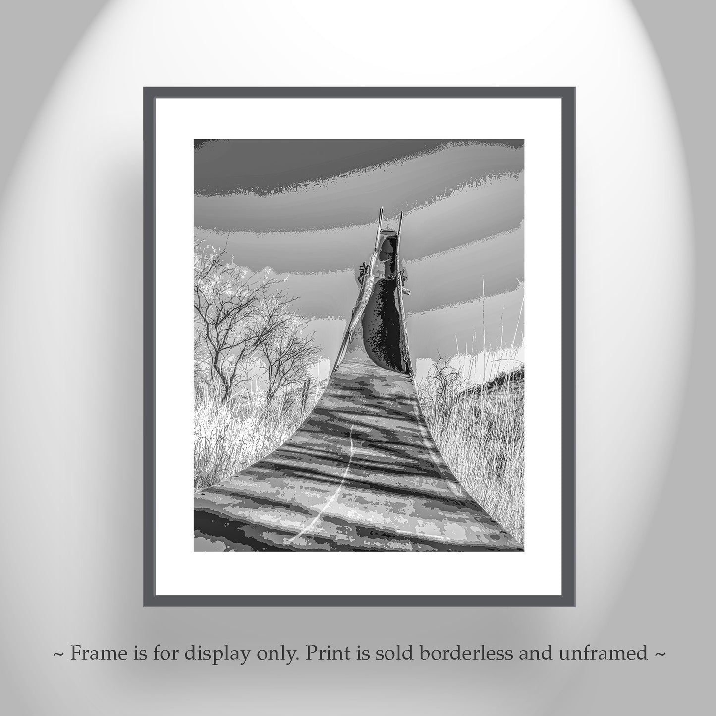 Surreal Playground Ruins Art – Set of 2 Black & White Prints
