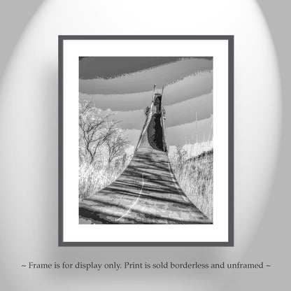 Surreal Playground Ruins Art – Set of 2 Black & White Prints