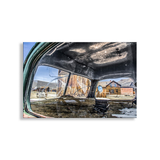 Bodie Ghost Town Wall Art with Old Vintage Truck