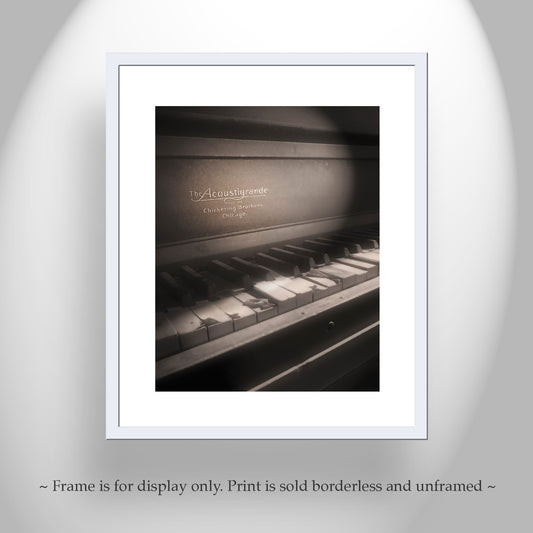 Chickering Piano Surreal Art Print | Ruby Arizona Ghost Town