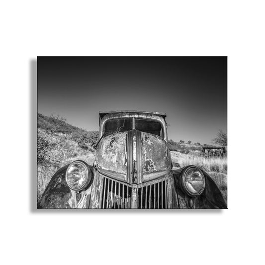 Old Farm Truck Art Black and White Photography