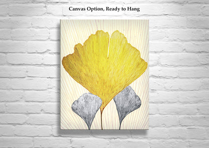 Gingko Leaf Art as Fine Art Nature Wall Decor