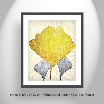 Gingko Leaf Art as Fine Art Nature Wall Decor