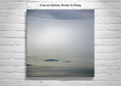 San Francisco Bay Fog with Golden Gate Bridge as Painterly Art