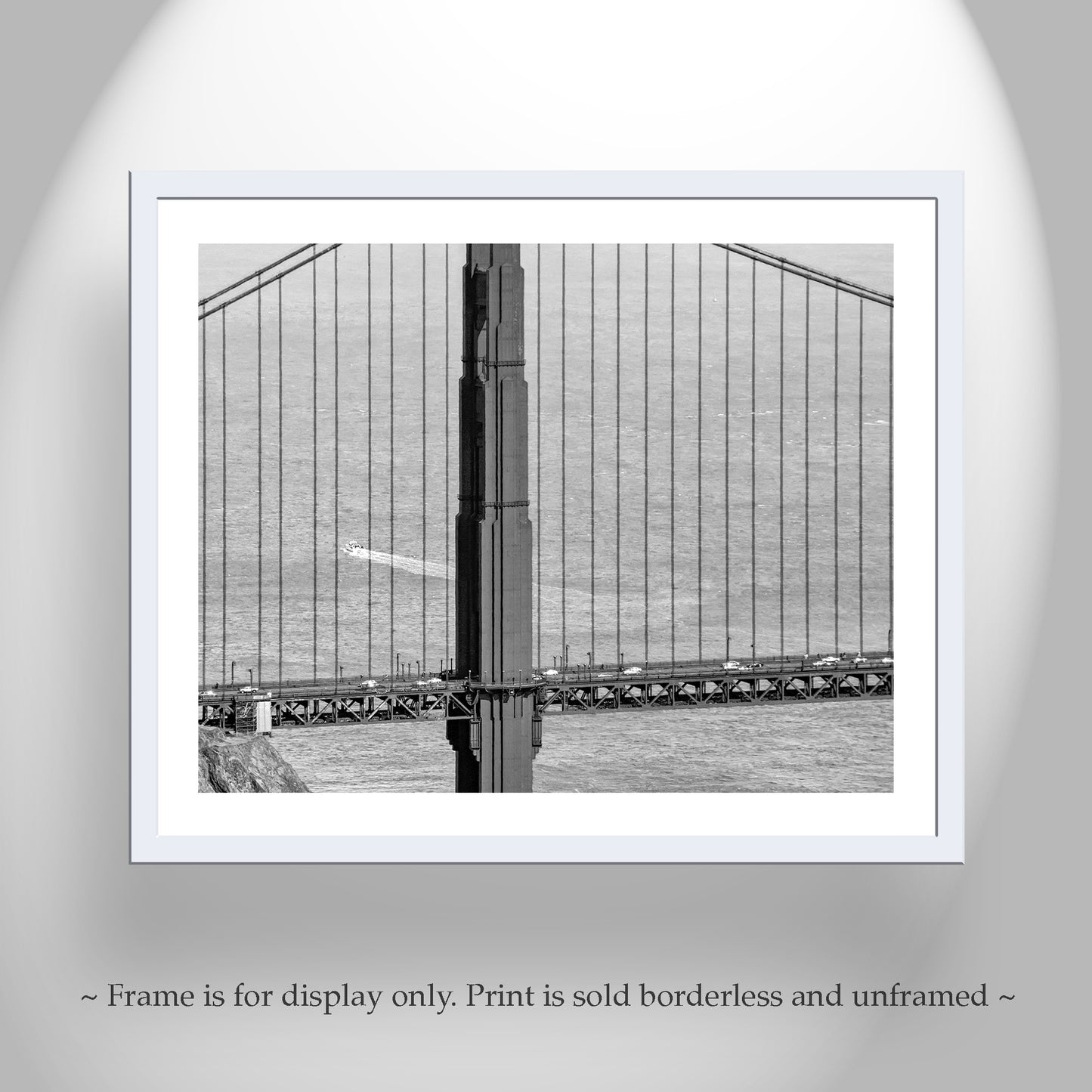 Black and White Golden Gate Bridge Wall Art Photography Print