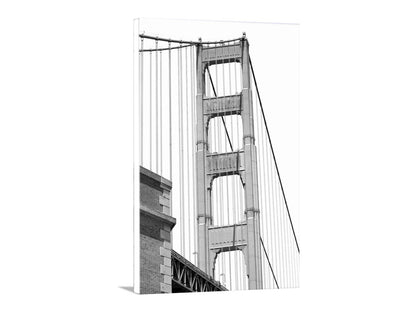 Black and White Golden Gate Bridge San Francisco Wall Decor