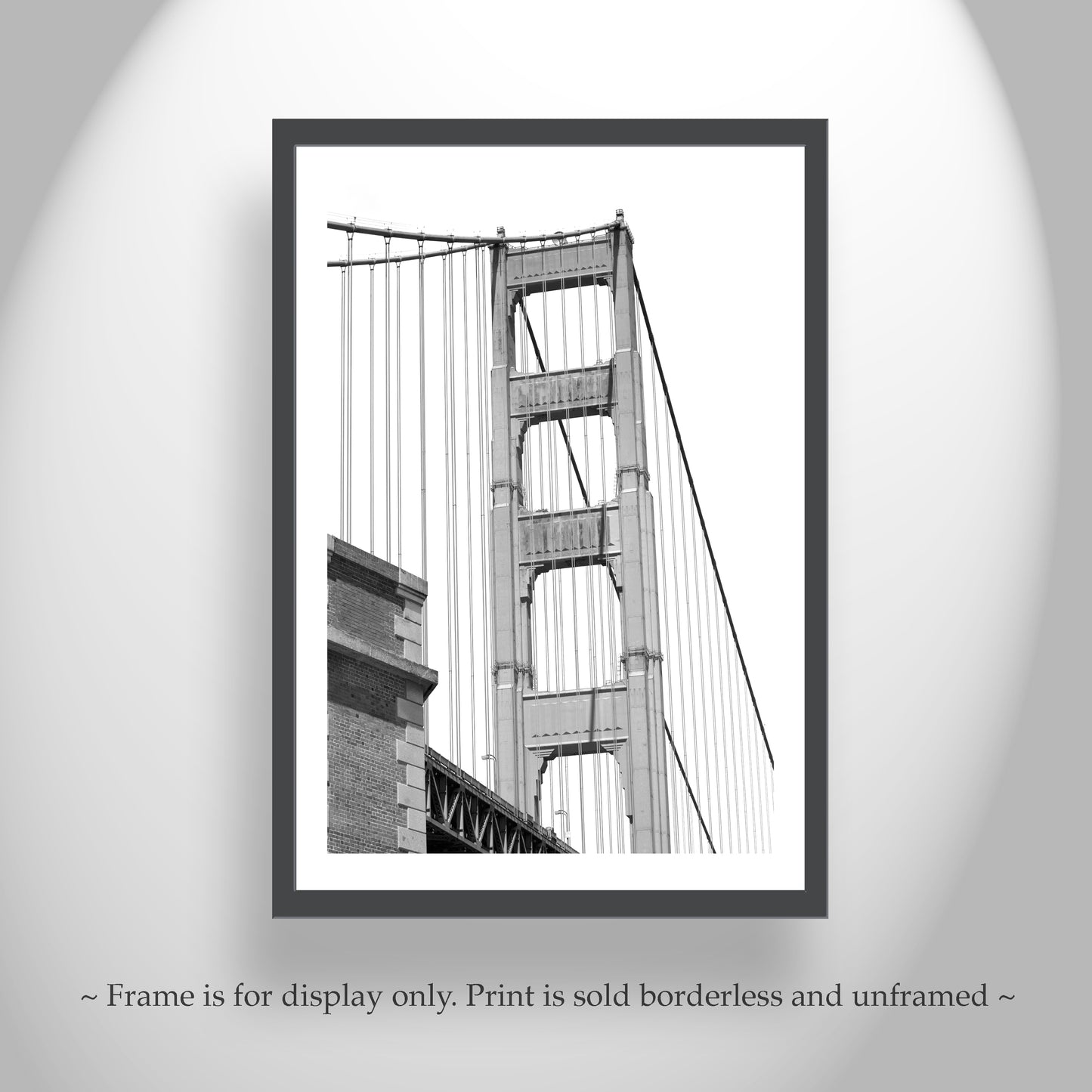 Black and White Golden Gate Bridge San Francisco Wall Decor