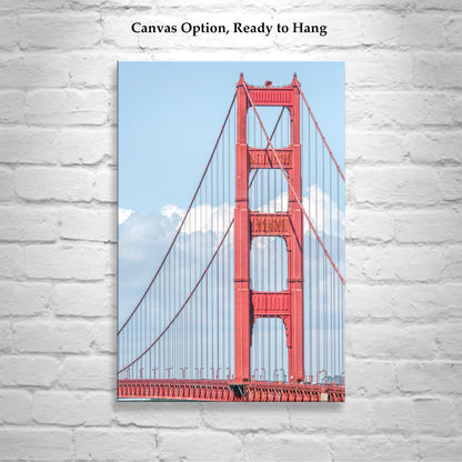 Minimalist Golden Gate Bridge San Francisco Fine Art Print as Wall Decor
