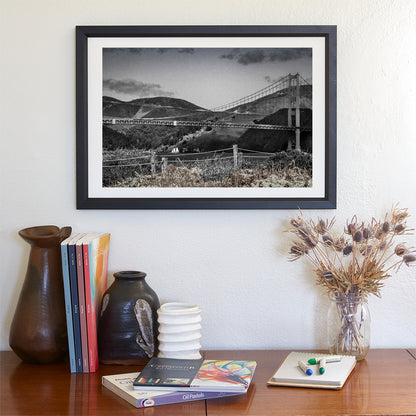 Marin County Art Print from San Francisco Presidio with Sailboats