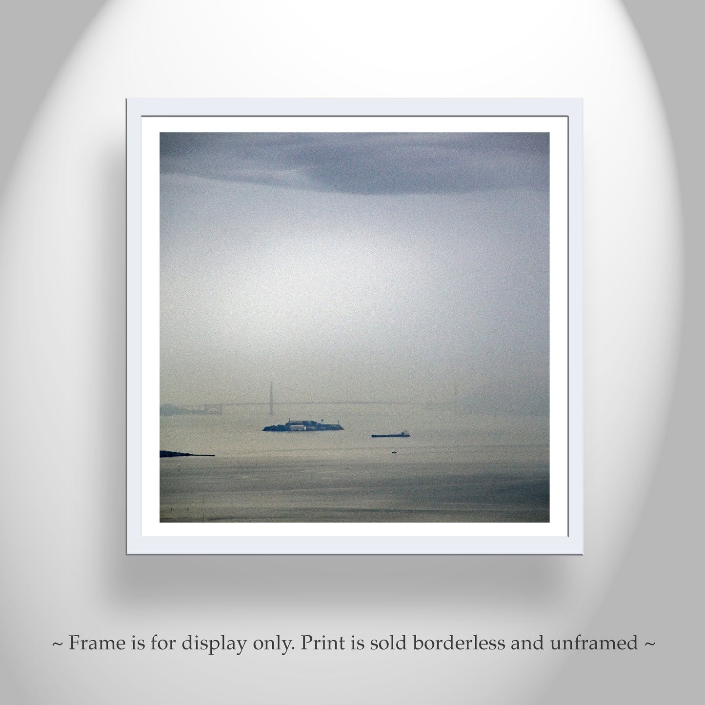 San Francisco Bay Fog with Golden Gate Bridge as Painterly Art