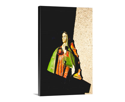 Tucson Arizona Framed Art with Virgin of Guadalupe at Barrio Viejo Old Pueblo
